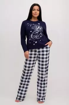 Пижама трикотажная Гердана (клетка)