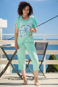 Пижама трикотажная Глициния (ментоловая) рр