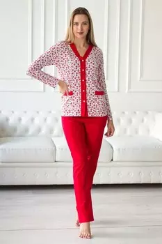 Пижама трикотажная Химена (красная)