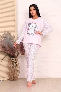 Пижама трикотажная Индия (розовая)