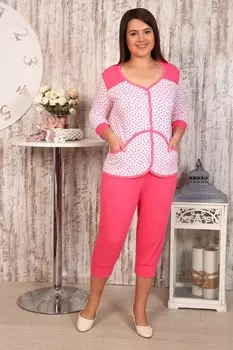 Пижама трикотажная Элла (розовая) рр