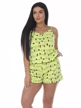 Пижама трикотажная Кейт (салатовая)