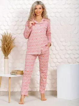 Пижама трикотажная Кошечка (ромбики)