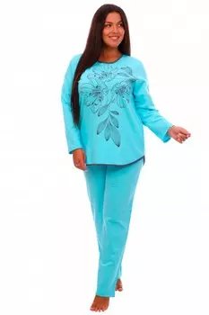 Пижама трикотажная Лазурь (голубая)