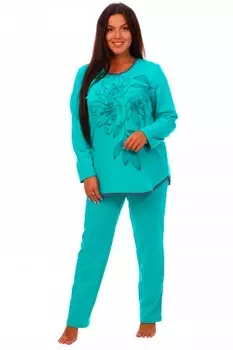 Пижама трикотажная Лазурь (зеленая)