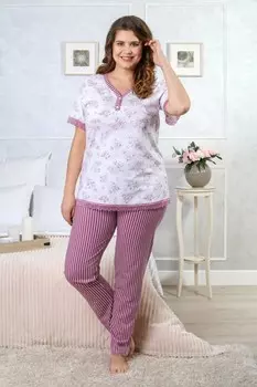 Пижама трикотажная Лепесток (сухая роза)