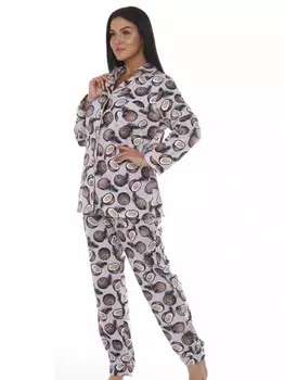 Пижама трикотажная Лидия (серая)
