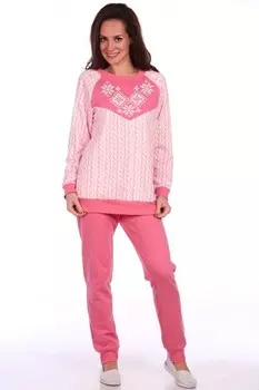 Пижама трикотажная Линден (розовая)