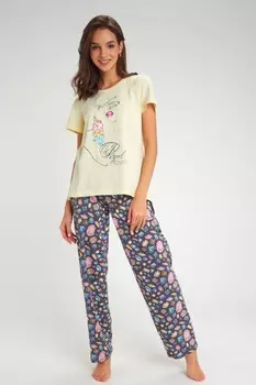 Пижама трикотажная Ливия (желтая)