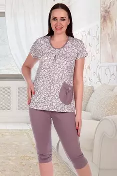 Пижама трикотажная Лоза (шоколадная)