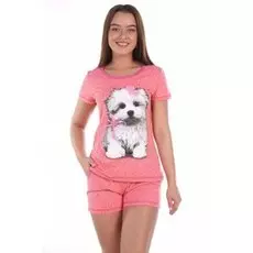 Пижама трикотажная Мэри (розовая)