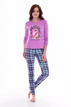 Пижама трикотажная Мечта (лиловая)