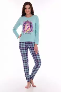 Пижама трикотажная Мечта (ментоловая)
