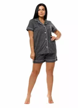 Пижама трикотажная Микалина (горох)