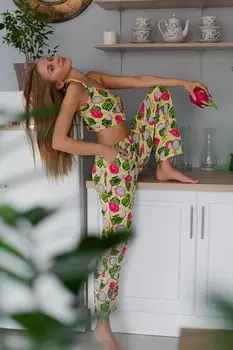 Пижама трикотажная Милена (питайя)