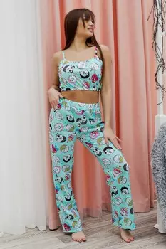 Пижама трикотажная Милена (пончики)