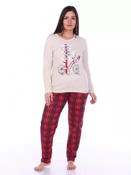 Пижама трикотажная Минзалия (бежевая)