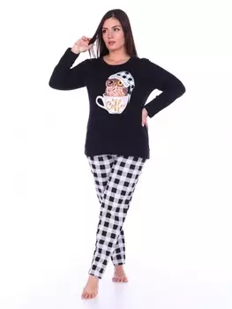 Пижама трикотажная Минзалия (кофе)