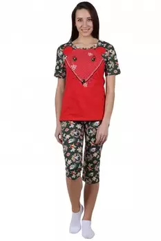 Пижама трикотажная Мышата (красная)