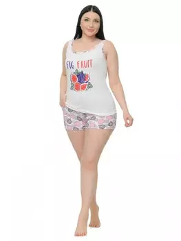 Пижама трикотажная Нана (белая)