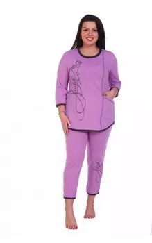 Пижама трикотажная Нежка (лиловая) рр