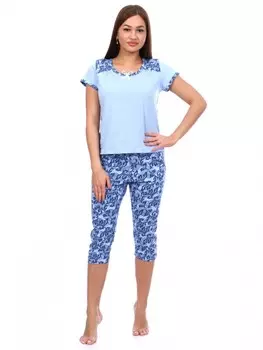 Пижама трикотажная Остин (голубая)
