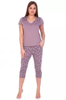 Пижама трикотажная Остин (кофейная)