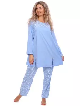 Пижама трикотажная Петти (голубая) рр