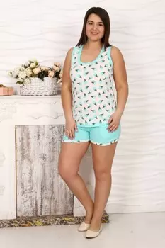 Пижама трикотажная Пломбир (ментоловая) рр