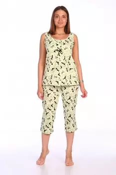 Пижама трикотажная Раиса (фисташковая) рр