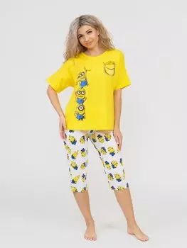 Пижама трикотажная Сара (желтая)