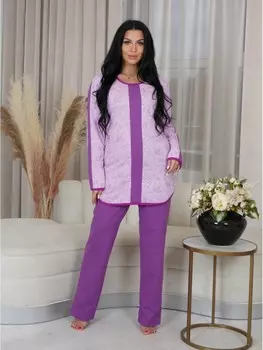 Пижама трикотажная Селеста (фиолетовая)