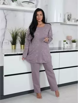 Пижама трикотажная Селеста (сухая роза)