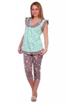 Пижама трикотажная Синтия (мятная) рр