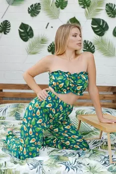 Пижама трикотажная Стефания (авокадо)