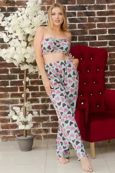 Пижама трикотажная Стефания (ментоловая)