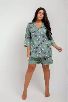 Пижама трикотажная Тэра (мятная)