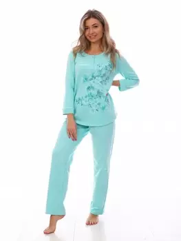 Пижама трикотажная Валора (голубая)