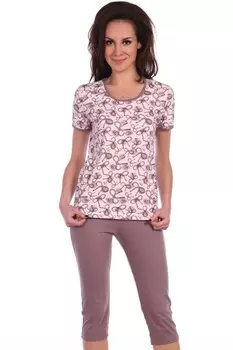 Пижама трикотажная Вирджиния (розовая)