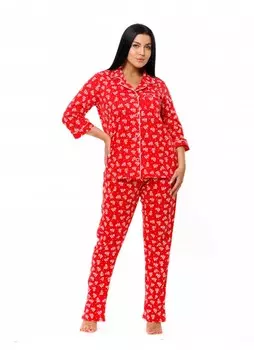 Пижама трикотажная Януки (алая)