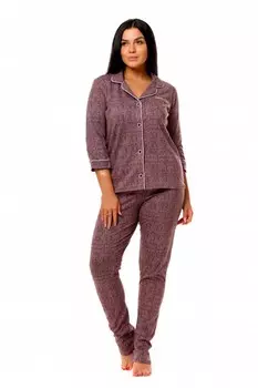Пижама трикотажная Януки (какао)