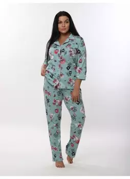 Пижама трикотажная Януки (мятная)