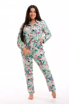 Пижама трикотажная Януки (светло-зеленая)