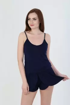 Пижама вискозная Бланка (темно-синяя)