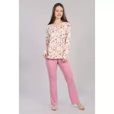 Пижама вискозная Ченс (бежевая)