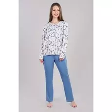 Пижама вискозная Ченс (голубая)