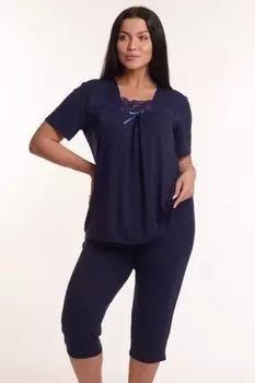 Пижама вискозная Есения (синяя)