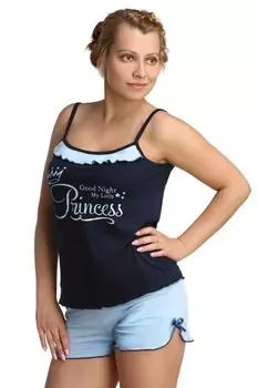 Пижама вискозная Эрида (голубая) рр