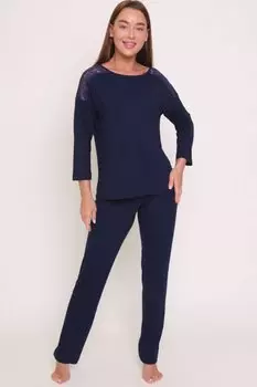 Пижама вискозная Лаэта (синяя)
