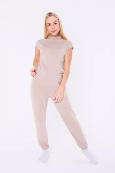 Пижама вискозная Повина (бежевая)